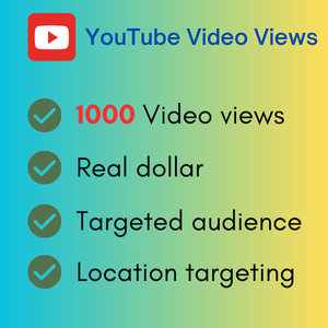 1000 YouTube video views